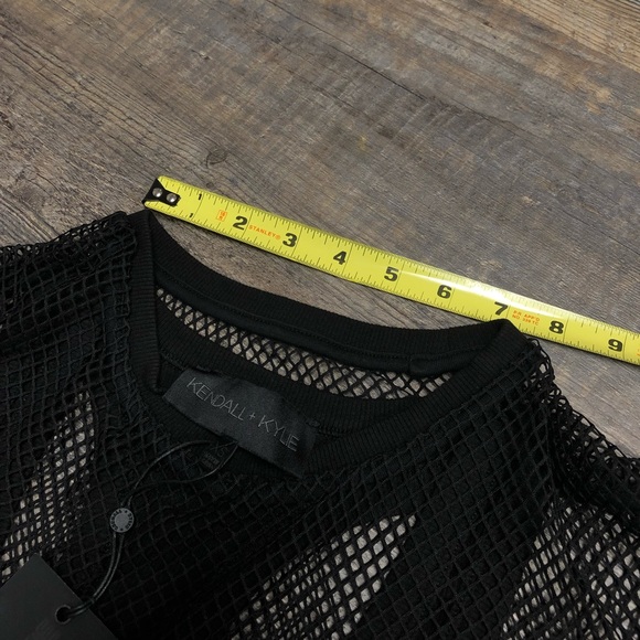NWT Kendall + Kylie rib tank dress w/ fish net🖤 - Picture 7 of 8
